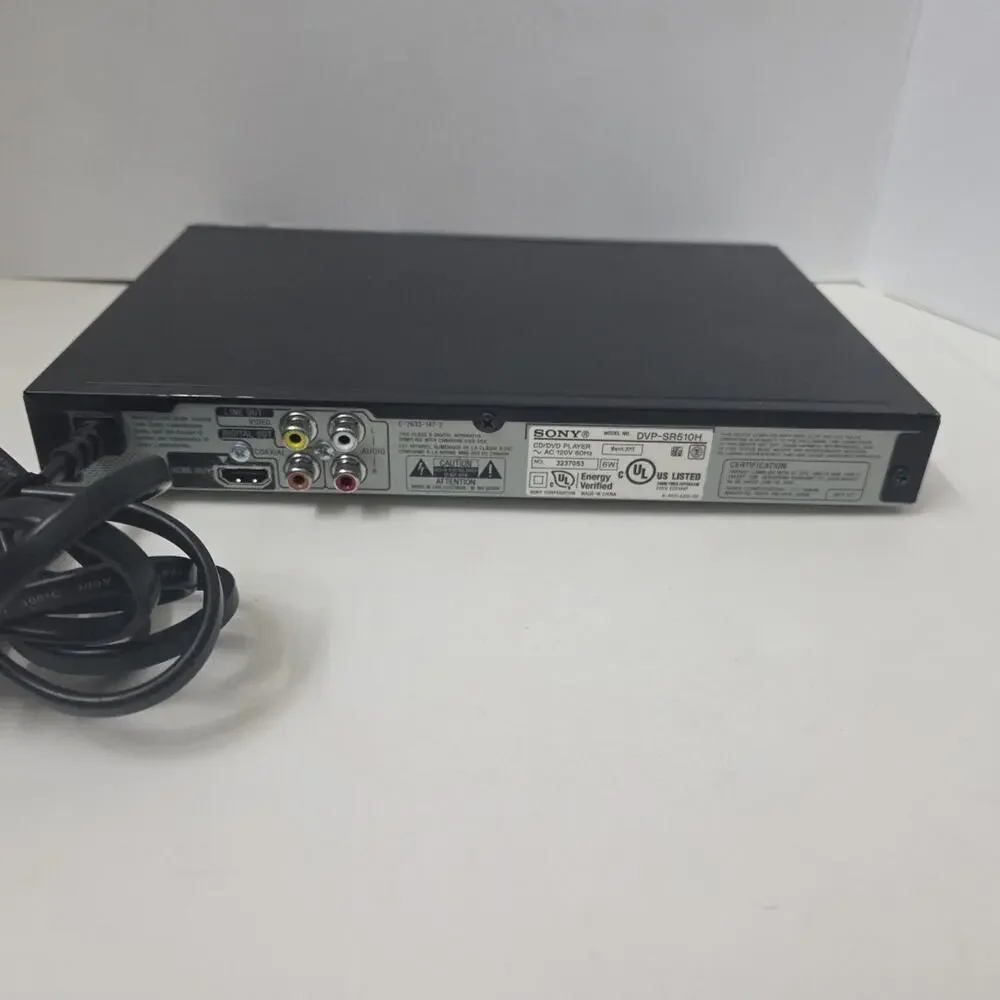 Sony DVP-SR510H CD/DVD Player NO REMOTE - Tested & Works!